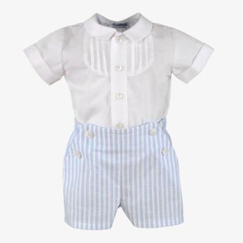 SS25 Boys Miranda Blue and White Set 45