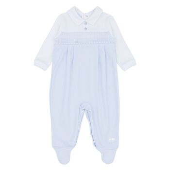 Boys Blues Baby Babygrow BB1791 Blue