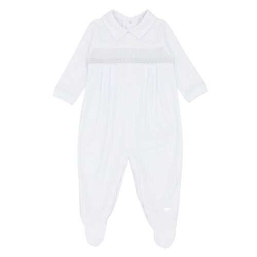 Boys Blues Baby Babygrow BB1791 White