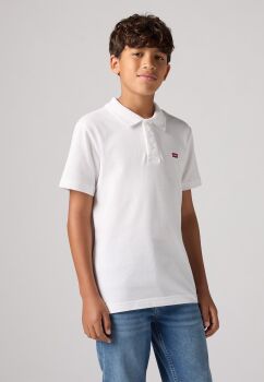 Boys Levis Polo Shirt A893 White