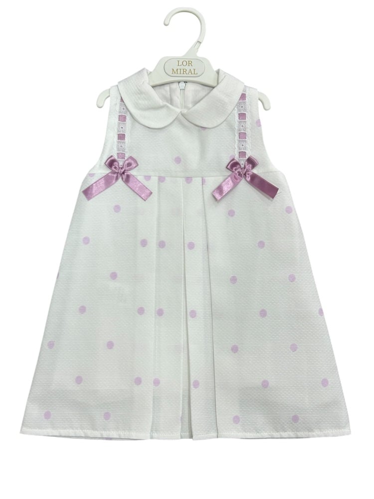 Girls Lor Miral Dress 51419 White and Lilac