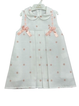 Girls Lor Miral Dress 51419 White and Pink