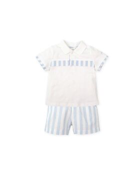 Boys Tutto Piccolo Polo Shirt and Shorts Set 2702