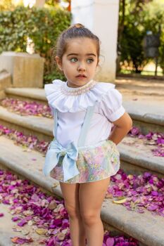 Girls Naxos Blue and White Set 7506
