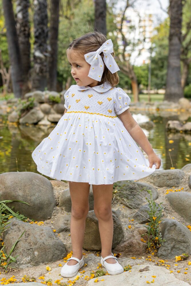 Girls Naxos Hand Smocked Dress 7532 Daisys