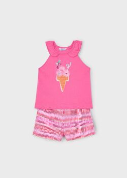 Girls Mayoral Top and Shorts Set 3214 Camellia 67