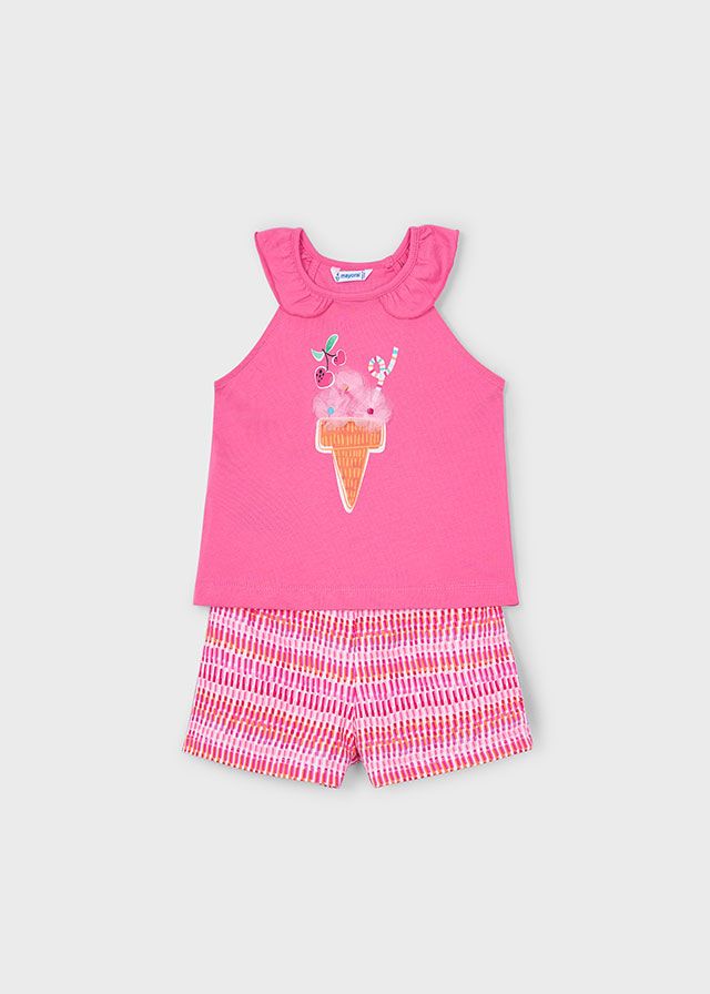 Girls Mayoral Top and Shorts Set 3214 Camellia 67