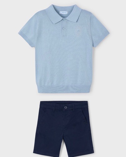 Boys Mayoral Polo Shirt and Shorts Set 3104 202 (39)