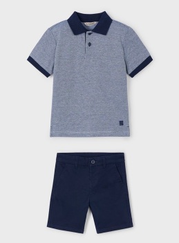 Boys Mayoral Polo Shirt and Shorts Set 3105 202 (39)