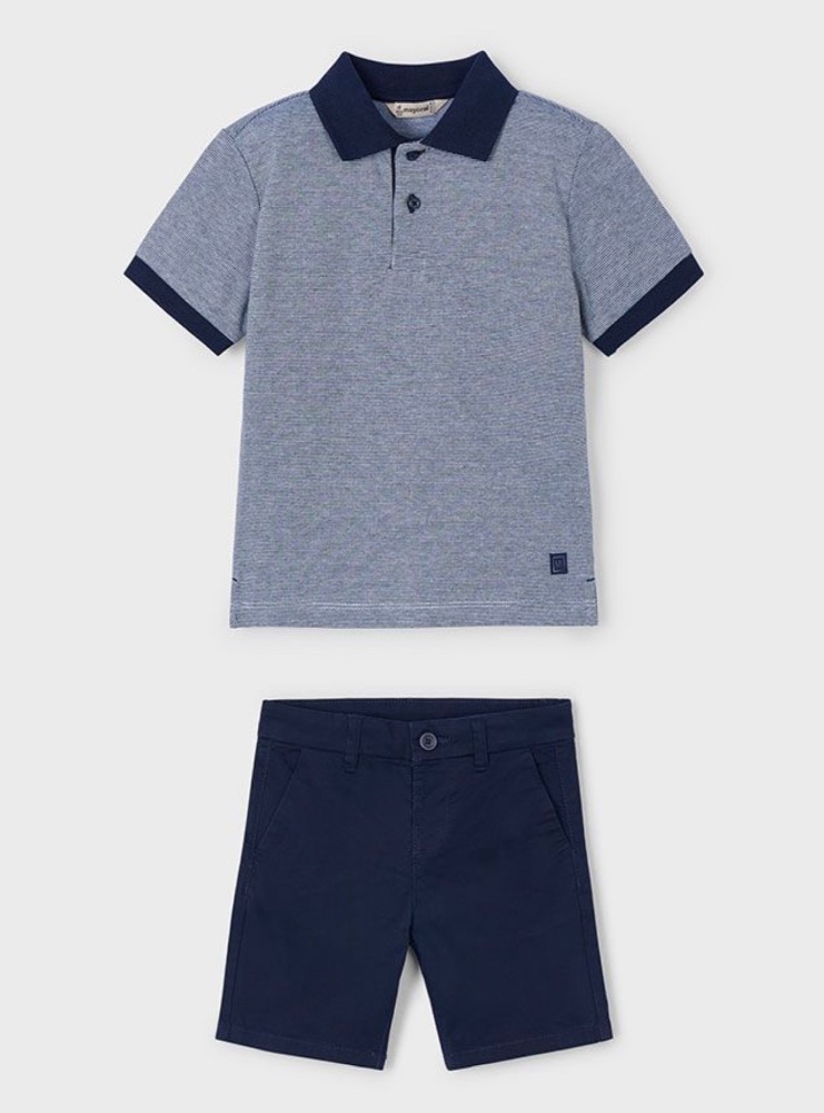 Boys Mayoral Polo Shirt and Shorts Set 3105 202 (39)
