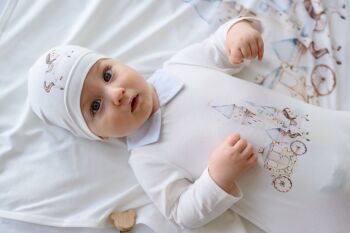 Boys Jamiks Ege Babygrow, Hat and Blanket Set