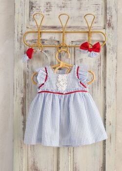 Girls Cuka Red, White and Blue Dress 85081