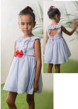 Girls Cuka Red, White and Blue Dress 85090