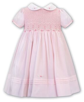 Girls Sarah Louise Heritage Collection Dress C7501 Pink Short Sleeve
