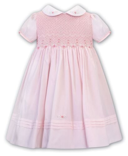 Girls Sarah Louise Heritage Collection Dress C7501 Pink Short Sleeve