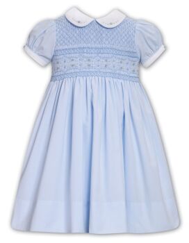 Girls Sarah Louise Dress 013586 Blue