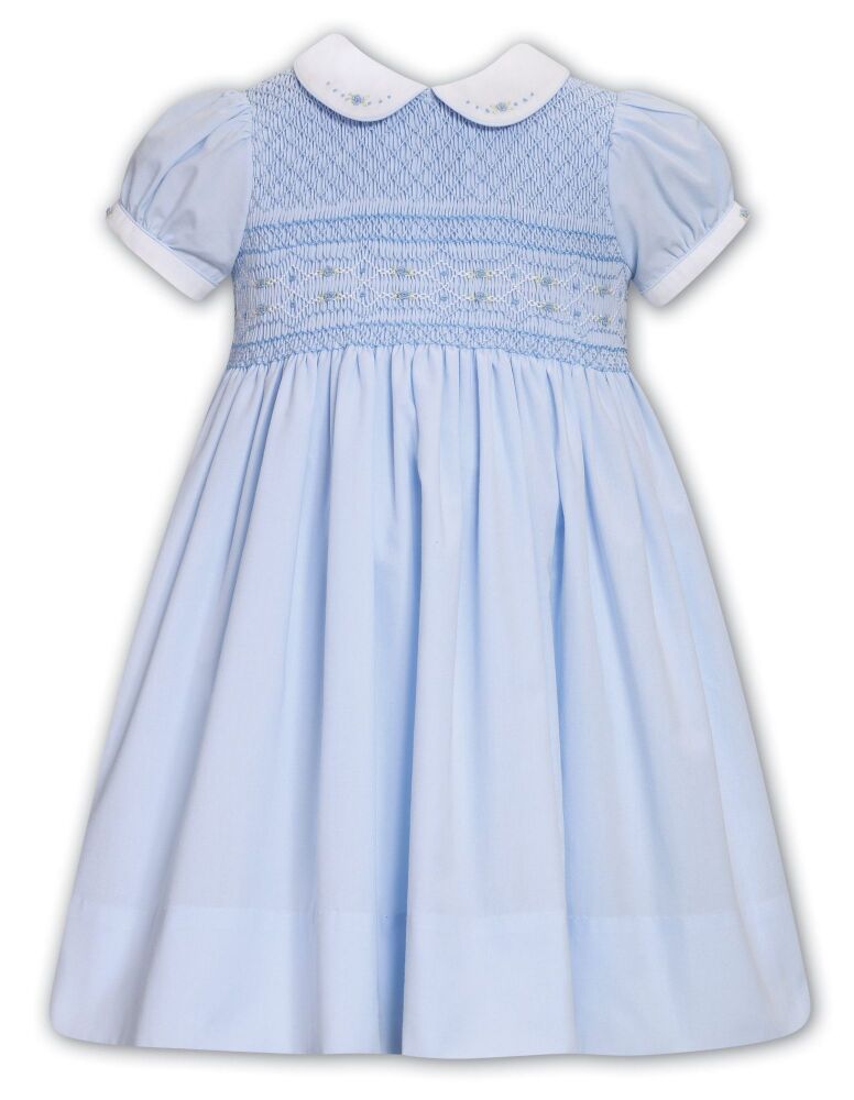 Girls Sarah Louise Dress 013586 Blue