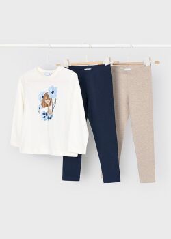 ***PRE ORDER Girls Mayoral Top and Leggings Set 4724 Navy 46