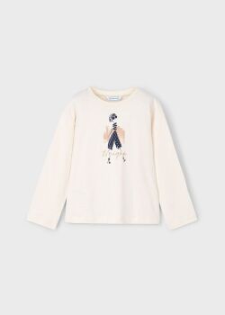 ***PRE ORDER Girls Mayoral Top and Leggings Set 4715 4010 Navy Macchiato (95, 71)