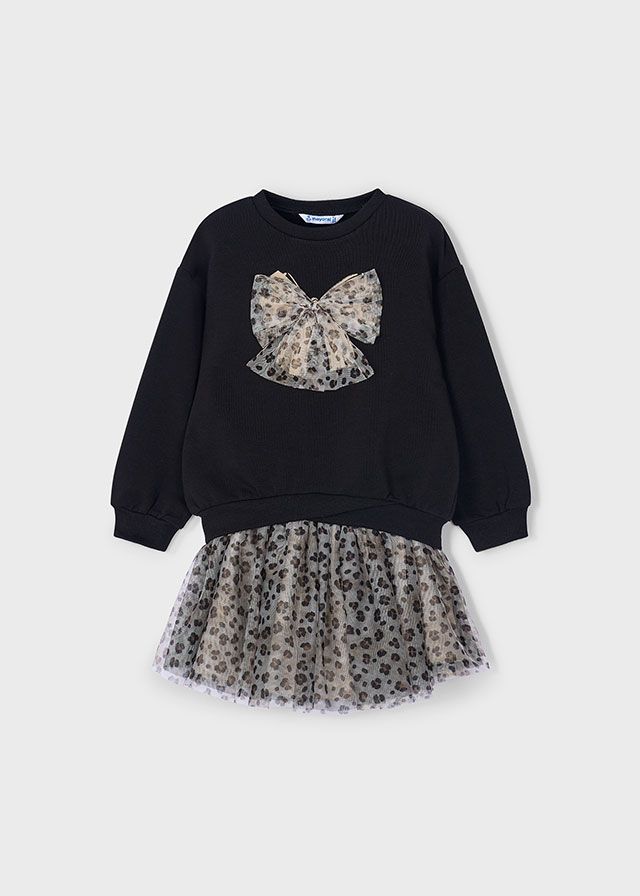 ***PRE ORDER Girls Mayoral Top and Skirt Set 4936 Black 77