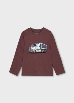***PRE ORDER Boys Mayoral Long Sleeve Top 4085 Plum 22