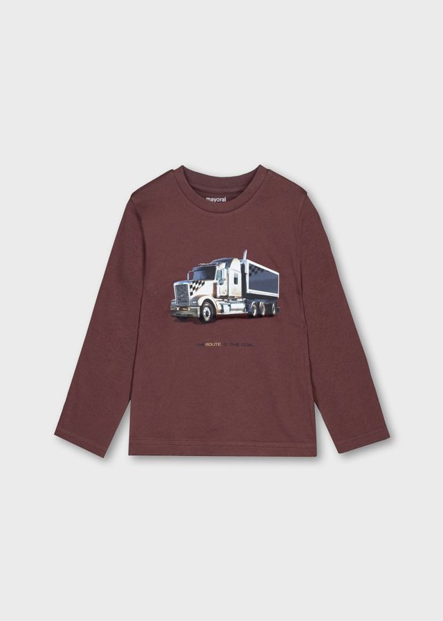 ***PRE ORDER Boys Mayoral Long Sleeve Top 4085 Plum 22