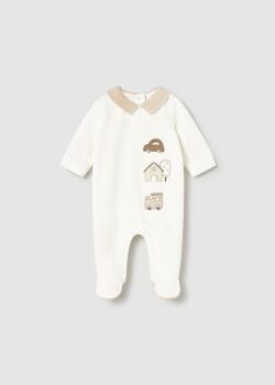 ***PRE ORDER Boys Mayoral Babygrow 2716 Natural 45