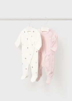 ***PRE ORDER Girls Mayoral Babygrow 2706 Baby Rose 11 - 2 Pack