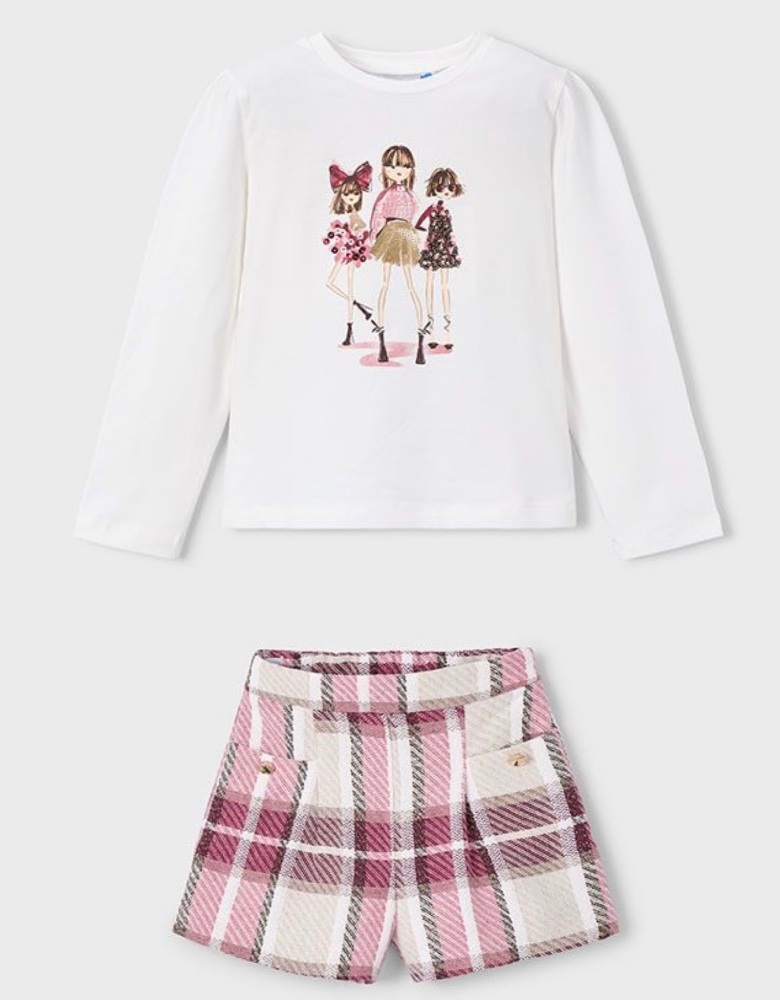 ***PRE ORDER Girls Mayoral Top and Shorts Set 4225 4011 Cherry (42,94)