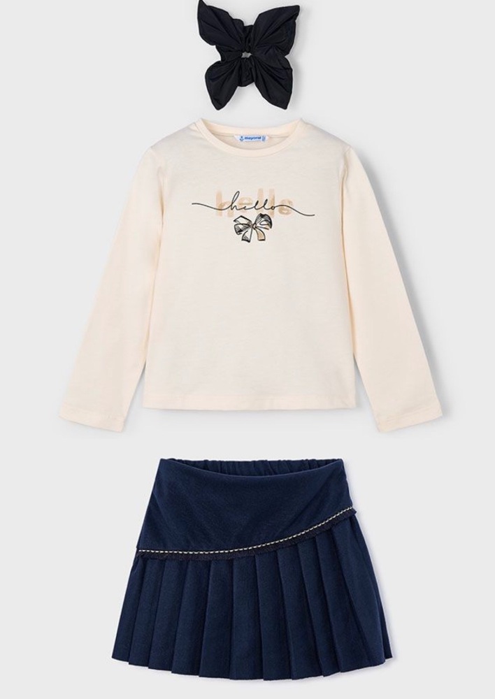 ***PRE ORDER Girls Mayoral Top and Skort Set 4909 4008 Navy