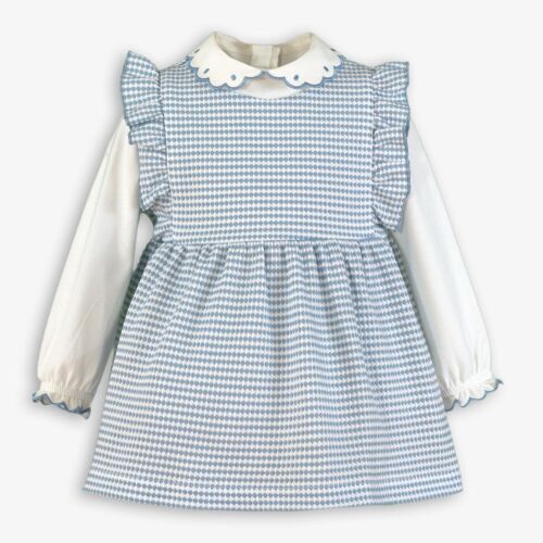***Pre Order AW25/26 Girls Miranda Blue and Cream Dress 520