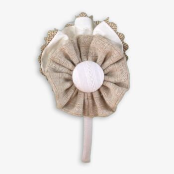 ***Pre Order AW25/26 Girls Miranda Beige and Cream Headpiece 222