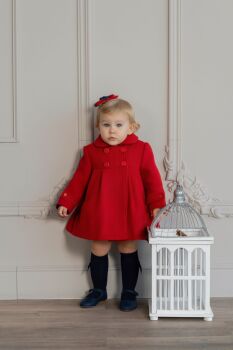 ***Pre Order AW25/26 Girls Miranda Coat 158 - Red