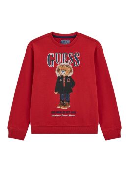PRE ORDER Boys Guess Sweater L5BQ07 Chilli Red