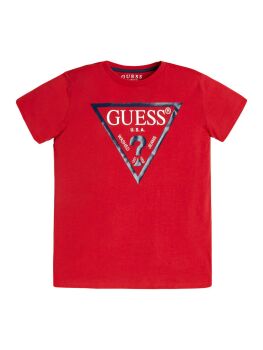 PRE ORDER Boys Guess T Shirt L73I55 Red Core