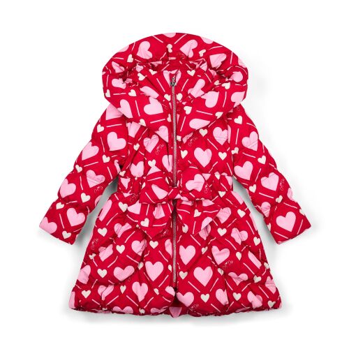 PRE ORDER Girls ADee Lauren Coat W251202 Vibrant Red