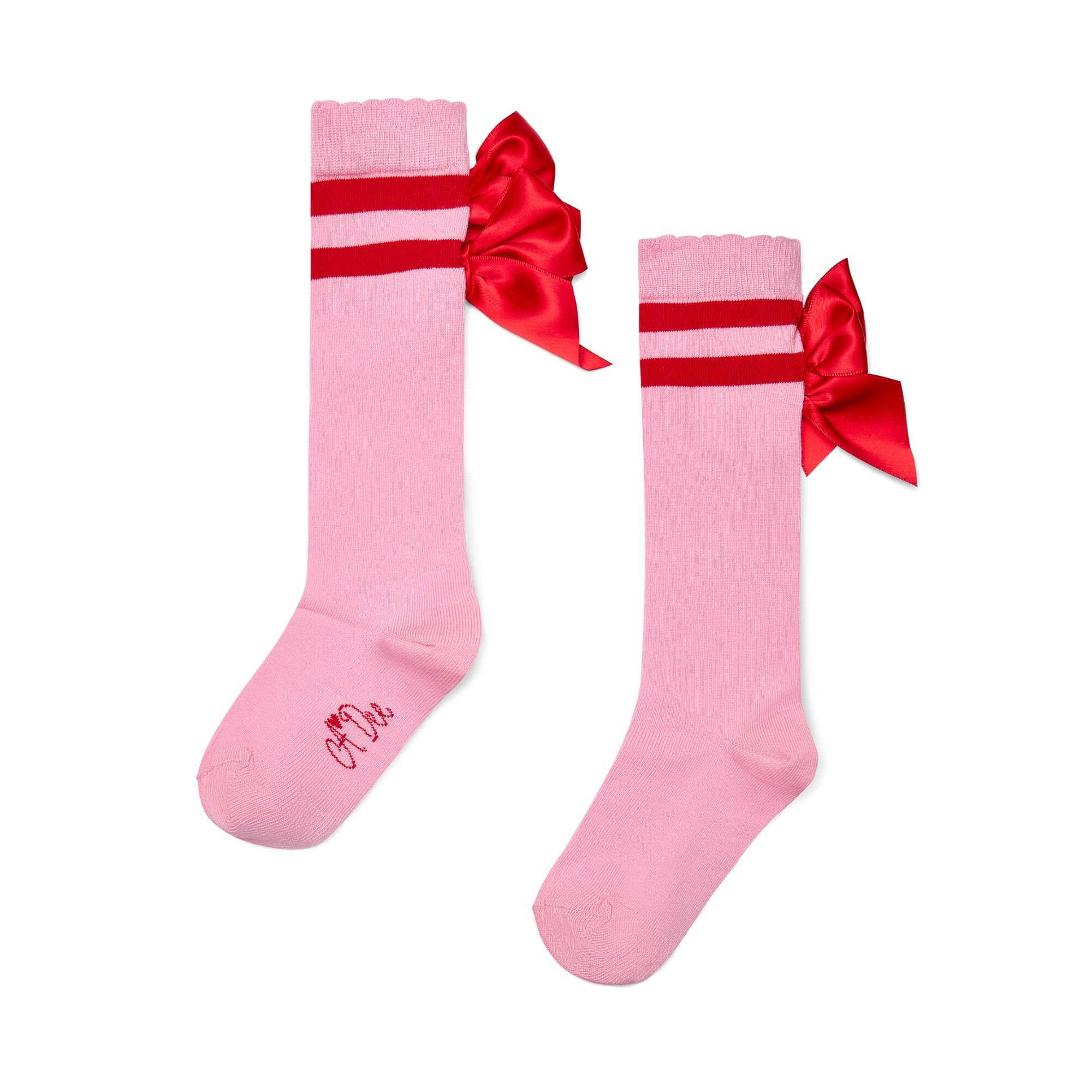 PRE ORDER Girls ADee Lucy Knee High Socks W251904 Peony Pink