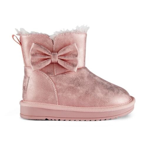 PRE ORDER Girls ADee Bowtiful Faux Suede Boot W255104 Pink Fairy