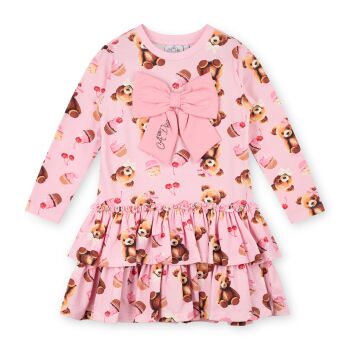 PRE ORDER Girls ADee Teddy Bear Bakery Liberty Dress W252710 Pink Fairy