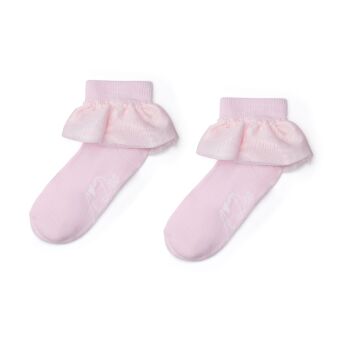 PRE ORDER Girls ADee Teddy Bear Bakery Loulou Ankle Socks W252935 Pink Fairy