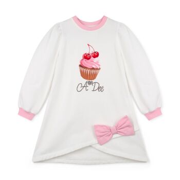 PRE ORDER Girls ADee Teddy Bear Bakery Michelle Dress W252711 Snow White