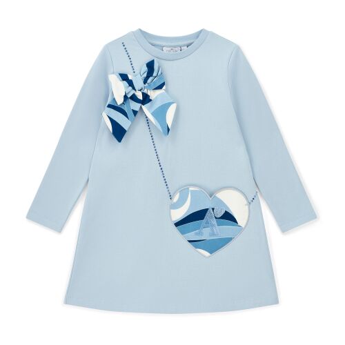 PRE ORDER Girls ADee Lotus Dress W253714 Powder Blue