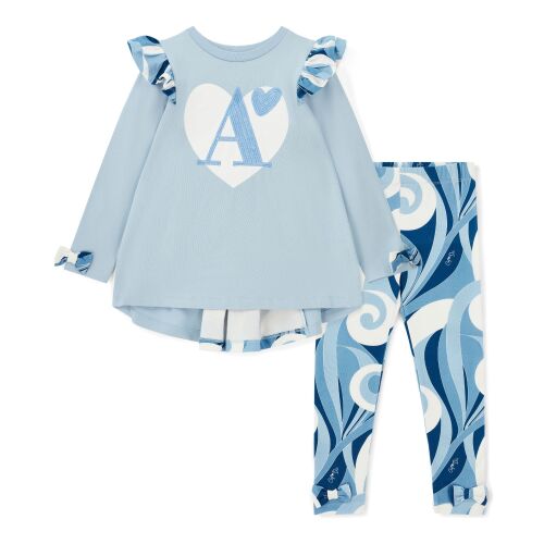 PRE ORDER Girls ADee Nina Leggings Set W253519 Powder Blue