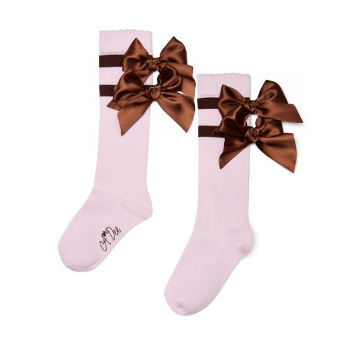 PRE ORDER Girls ADee Maeve Knee High Socks W252915 Pink Fairy