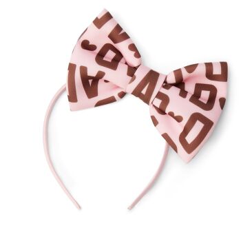 PRE ORDER Girls ADee Initial Icon Margo Headband W252916 Chocolate Brown