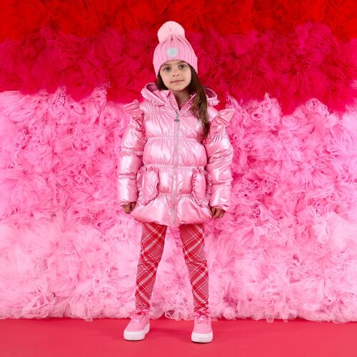 PRE ORDER Girls ADee Love Story Liliana Coat W251201 Peony Pink