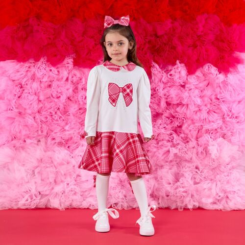 PRE ORDER Girls ADee Love Story Lottie Dress W251703 Snow White