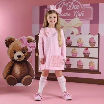 PRE ORDER Girls ADee Teddy Bear Bakery Miracle Dress W252712 Pink Fairy