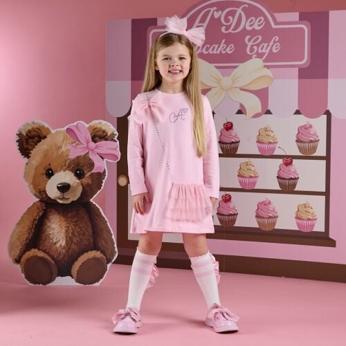 PRE ORDER Girls ADee Teddy Bear Bakery Miracle Dress W252712 Pink Fairy