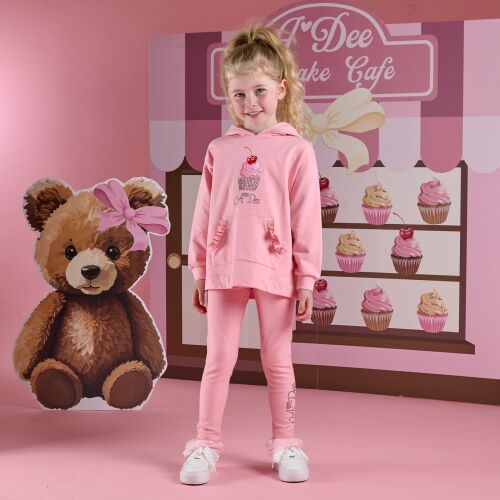 PRE ORDER Girls ADee Teddy Bear Bakery Molly Hooded Leggings Set W252516 Ro